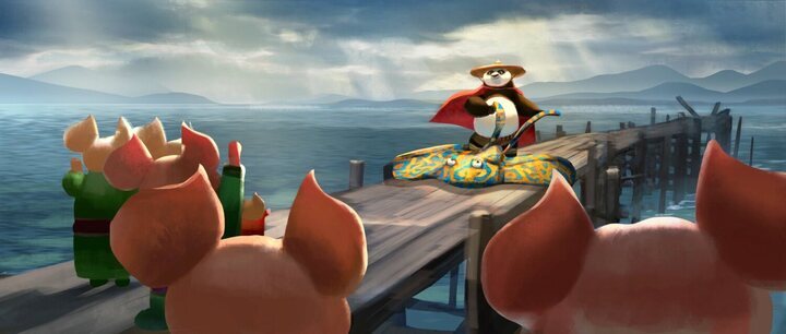 Concept art de 'Kung Fu Panda 4'