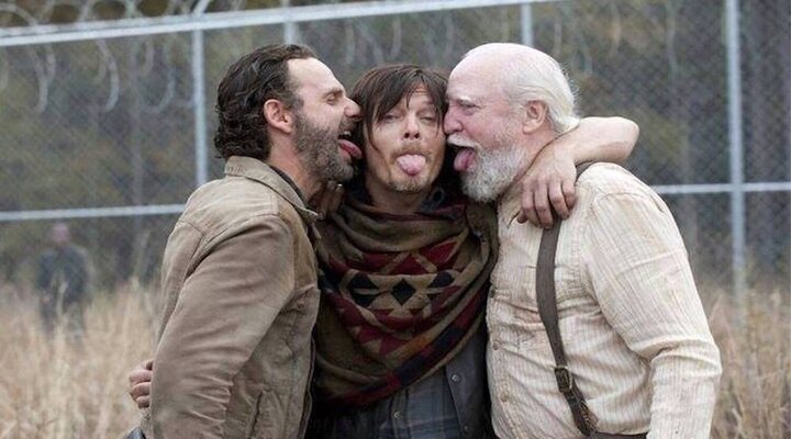 Norman Reeves, Scott Wilson y Andrew Lincoln