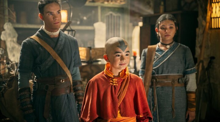 Los protagonistas de 'Avatar: La leyenda de Aang'