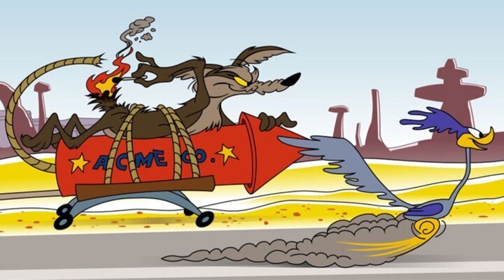 coyote y correcaminos en looney tunes