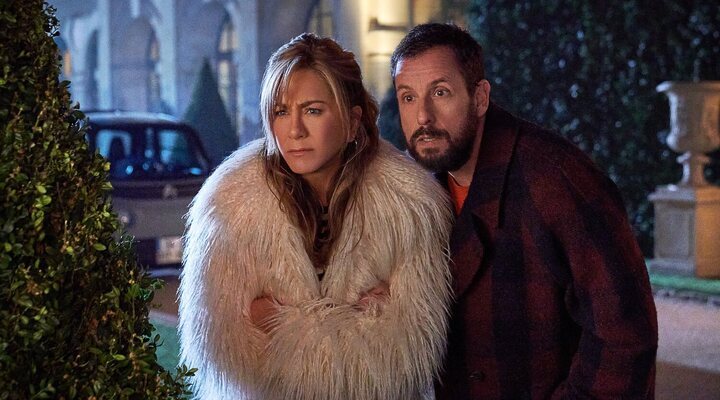 Jennifer Aniston y Adam Sandler en 'Criminales a la vista'