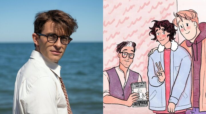 Jonathan Bailey en 'Fellow Travelers' / Minicómic de 'Heartstopper'