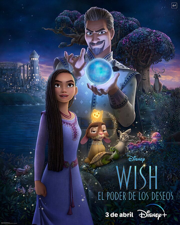 Póster Disney+ 'Wish: El poder de los deseos'