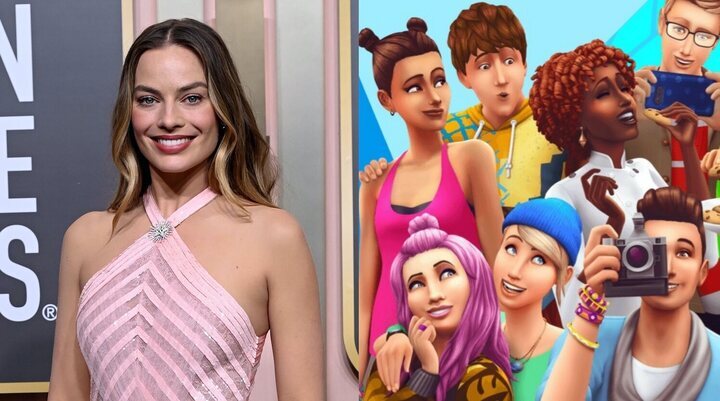 Margot Robbie en los Globos de Oro / 'Los Sims 4'