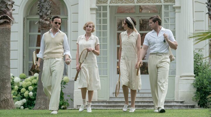  personajes de Downton Abbey jugando al tenis