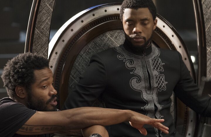 Ryan Coogler en el set de rodaje de 'Black Panther' (Marvel Studios)