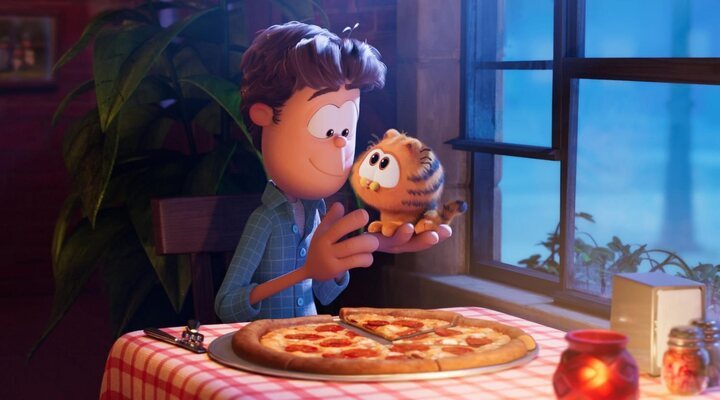 Jon y Baby Garfield en 'Garfield: La película'