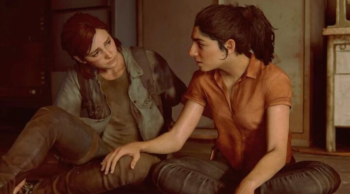 Ellie y Dina en el videojuego de 'The Last of Us'