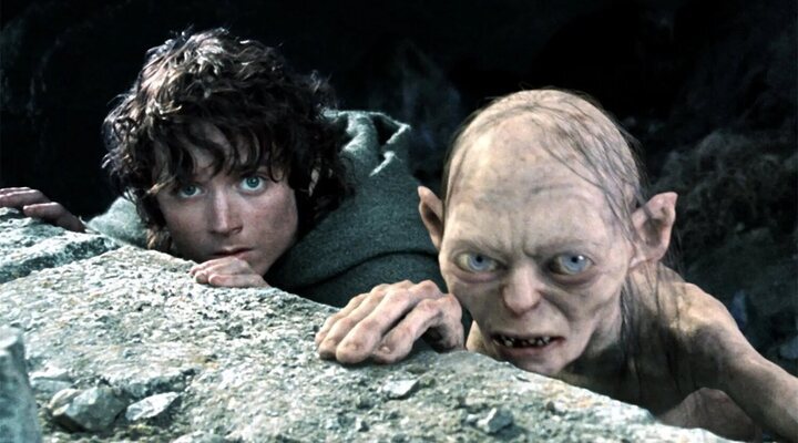 Frodo y Gollum en 'El señor de los anillos'