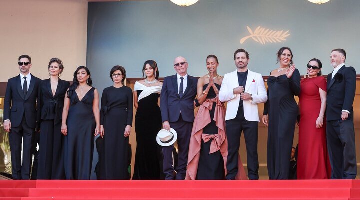 Equipo de 'Emilia Perez' en el Festival de Cannes 2024