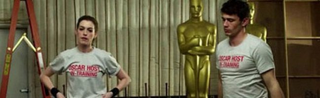 Anne Hathaway y James Franco preparan un gag para la ceremonia de los Oscar