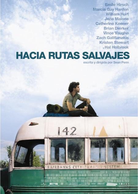 Cartel en español de 'Hacia rutas salvajes'