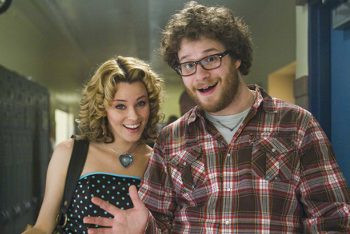 Seth Rogen y Elizabeth Banks en hacemos una porno