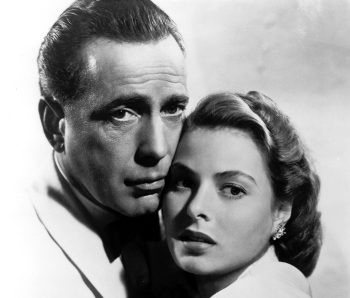 Humphrey Bogart e Ingrid Bergman en Casablanca