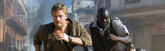 Leonardo DiCaprio y Djimon Hounsou en 'Diamante de sangre'