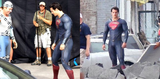 Más imágenes de Henry Cavill con el traje de 'Superman'