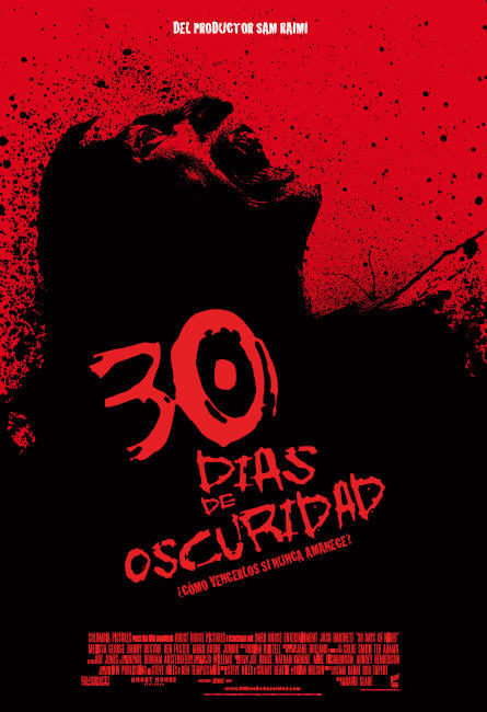 Cartel en castellano de '30 días de oscuridad'