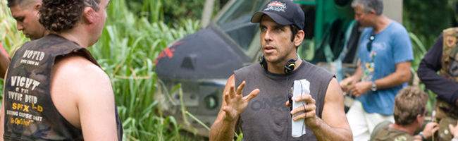 Ben Stiller dirigiendo Tropic Thunder