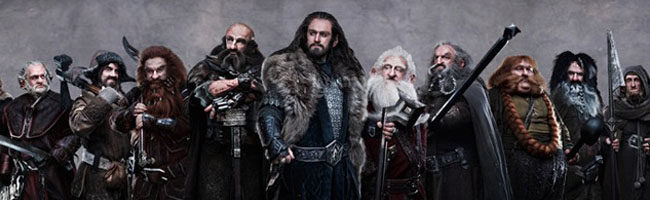 Los enanos de la pelicula 'El Hobbit'