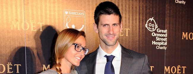 Novak Djokovic y su novia