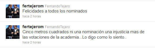 Fernando Tejero en twitter