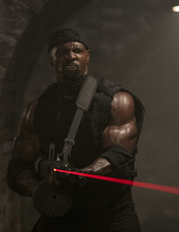 Terry Crews en Los mercenarios