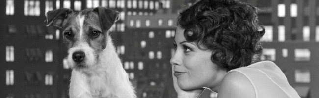 Uggie y Berenice Bejo en The Artist