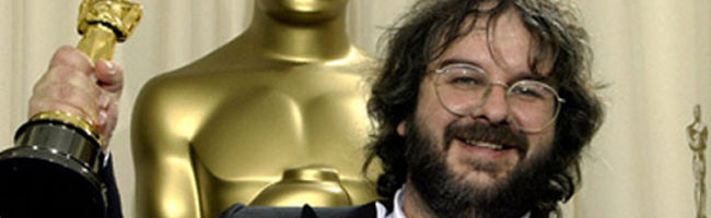 Peter Jackson con el Oscar