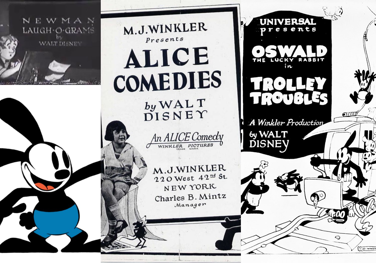 Era del cine mudo, los orígenes de la factoría Disney (1921 - 1928)