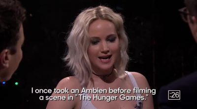 Confesiones de Jennifer Lawrence con Jimmy Fallon