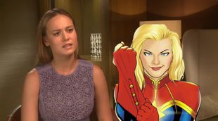 Brie Larson hablando sobre Captain Marvel en 2015