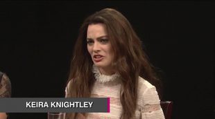 Margot Robbie como Keira Knightley en 'Saturday Night Live'