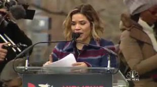 America Ferrera ataca a Donald Trump en la Marcha de las Mujeres