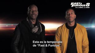 Tyrese Gibson y Ludacris tienen un mensaje para los fans de 'Fast & Furious 8'