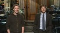 Mark Zuckerberg y Jesse Eisenberg en 'Saturday Night Life'