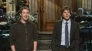 Mark Zuckerberg y Jesse Eisenberg en 'Saturday Night Life'