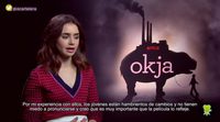 Entrevista Lily Collins ('Okja')