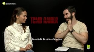 Alicia Vikander ('Tomb Raider'): "La primera escena de 'Tomb Raider' me dio mucho miedo"