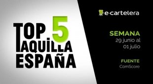 Top 5 Taquilla España del 29 de junio al 1 de julio