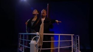 Ariana Grande y James Corden crean su musical de 'Titanic'