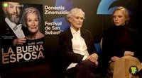 Glenn Close ('La buena esposa'): "Mi hija en realidad no quería salir en una película con su madre"