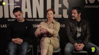 Isak Férriz, Elisabet Elisabet Gelabert y Carlos Librado comparten sus anécdotas del rodaje de 'Gigantes'