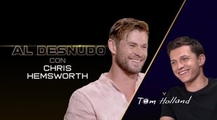 Entrevista doble Tom Holland (Spider-Man) y Chris Hemsworth (Thor)