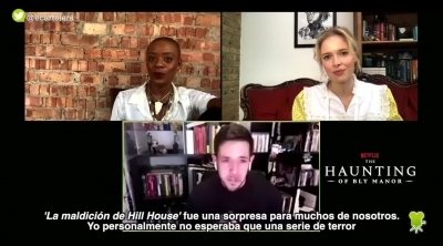 Amelia Eve: "Me daba demasiado miedo ver sola 'La maldición de Hill House'"