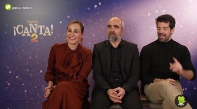 Ana Milán, Luis Tosar y Miguel Ángel Muñoz: "'¡Canta 2!' es una preciosidad"