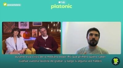 Rose Byrne y Seth Rogen sobre el desfase de las fiestas de 'Platónico': "Fue un rodaje muy divertido"