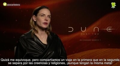 Rebecca Ferguson ('Dune: Parte Dos'): "Denis Villeneuve es el mejor director con el que he trabajado"