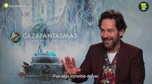 Paul Rudd ('Cazafantasmas: Imperio helado'):"Fue fascinante ver al reparto original en la estación de bomberos"