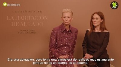 Tilda Swinton y Julianne Moore ('La habitación de al lado'): "Trabajar con Almodóvar es el mayor honor"