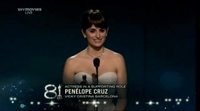 Discurso de Penélope Cruz tras ganar el Oscar